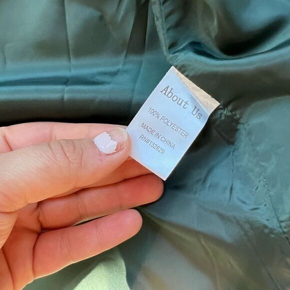 About Us Kelly Coat in Forest Green Size S - Picture 6 of 6